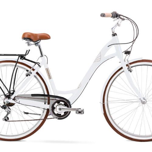 Bicicleta paseo Romet Pop Art Deco 28" blanca