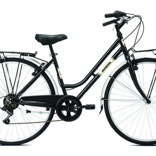 Bicicleta Brera Ciclovia paseo 28" clásica negra 7v